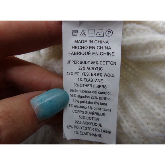 Michael Kors Gray Colorblock Wool blend Mock Neck Sweater Size S Small - Picture 7 of 8